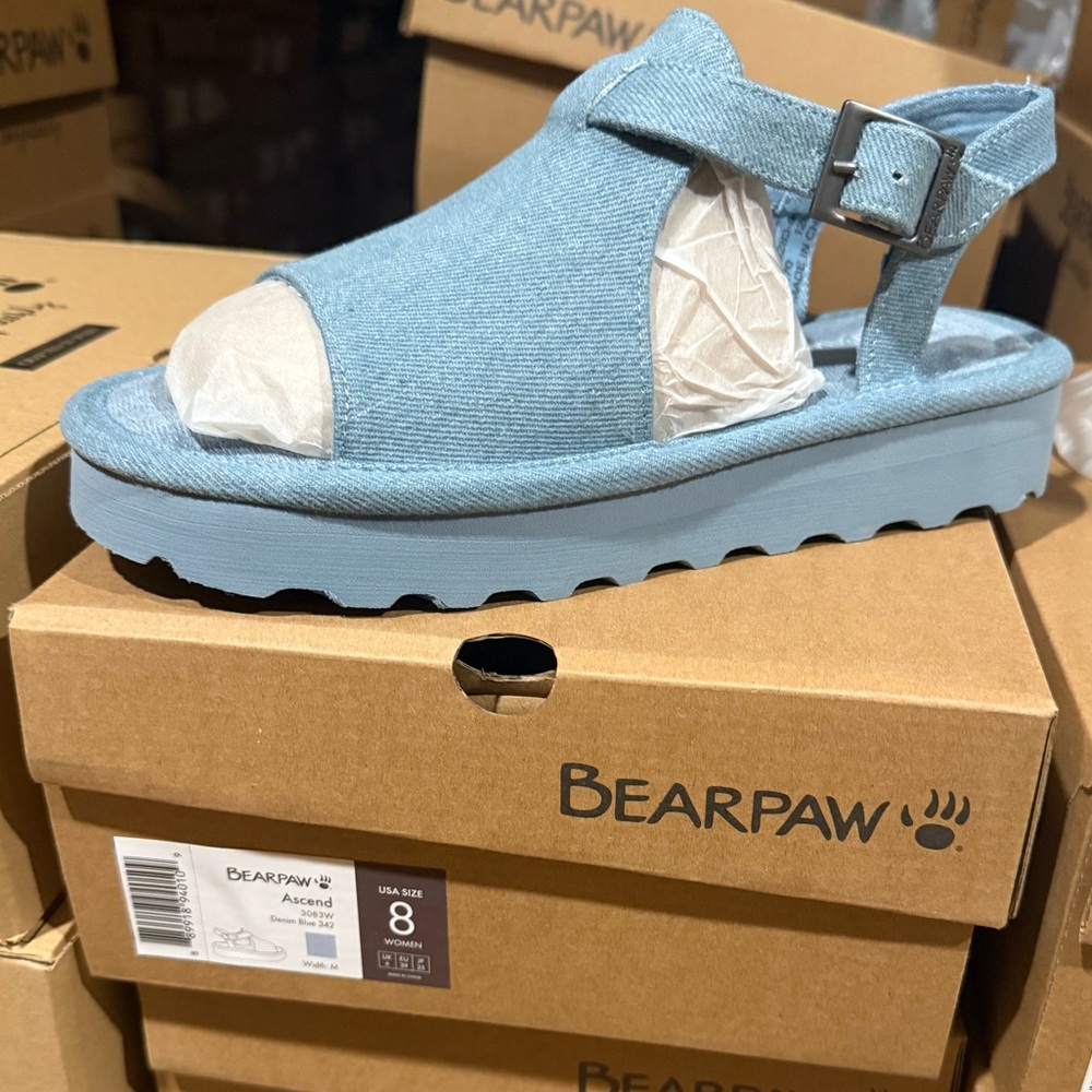 Bearpaw Ascend Denim Blue Sandals